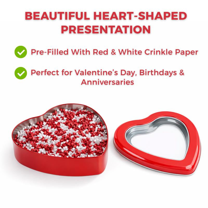 Valentine’S Golf Gift Set for Him Heart Tin Gift Box for Boyfriend Husband Golf Lover Gift with Romantic Charm